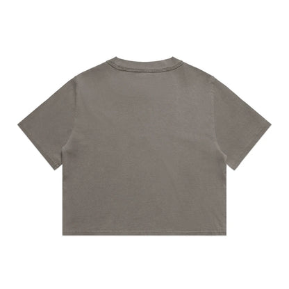 Ascolour Wo's Heavy Faded Crop Tee (4089)