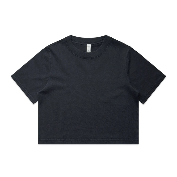 Ascolour Wo's Heavy Faded Crop Tee (4089)