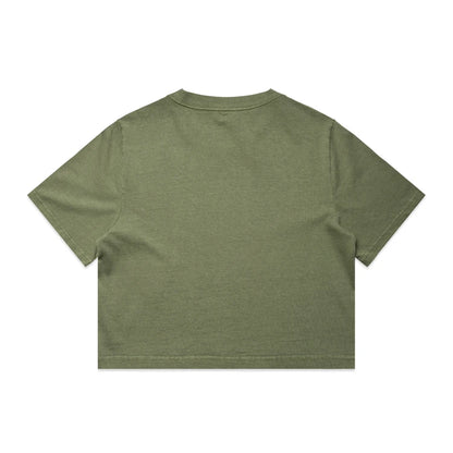 Ascolour Wo's Heavy Faded Crop Tee (4089)