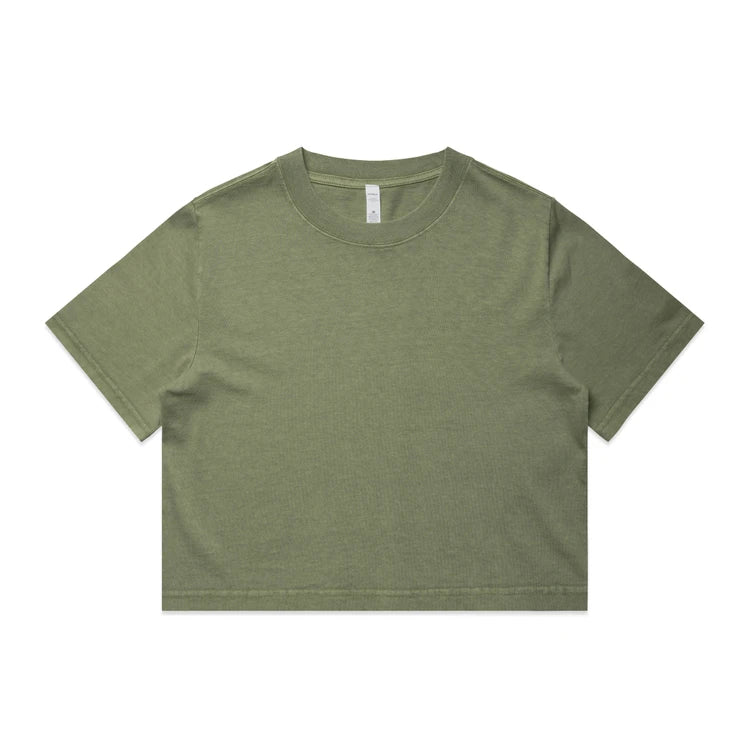 Ascolour Wo's Heavy Faded Crop Tee (4089)
