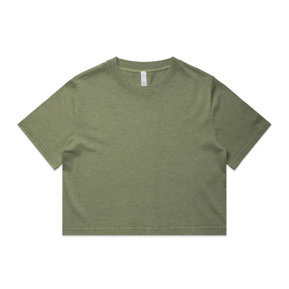 Ascolour Wo's Heavy Faded Crop Tee (4089)