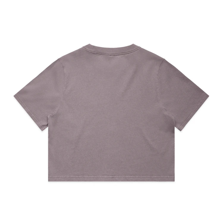 Ascolour Wo's Heavy Faded Crop Tee (4089)
