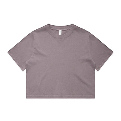 Ascolour Wo's Heavy Faded Crop Tee (4089)
