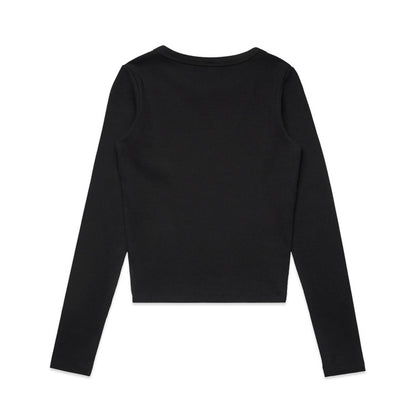 Ascolour Wo's Organic Rib L/S Tee-(4096)