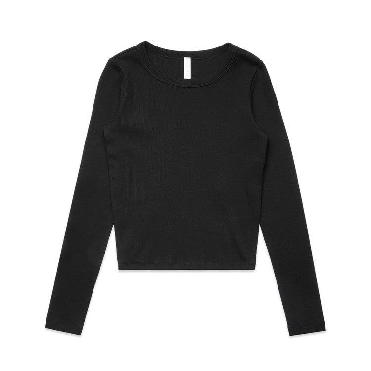 Ascolour Wo's Organic Rib L/S Tee-(4096)