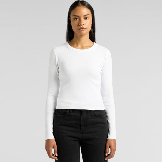 Ascolour Wo's Organic Rib L/S Tee-(4096)