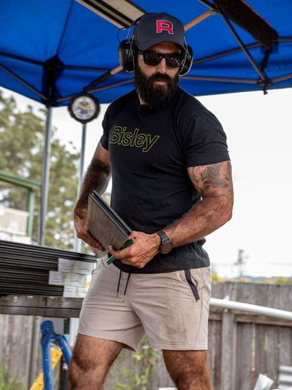 Bisley Cotton Outline Logo Tee (BKT084)-Clearance