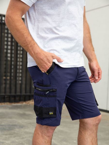 Bisley Flx & Move 4-Way Stretch Zip Cargo Short (BSHC1332)