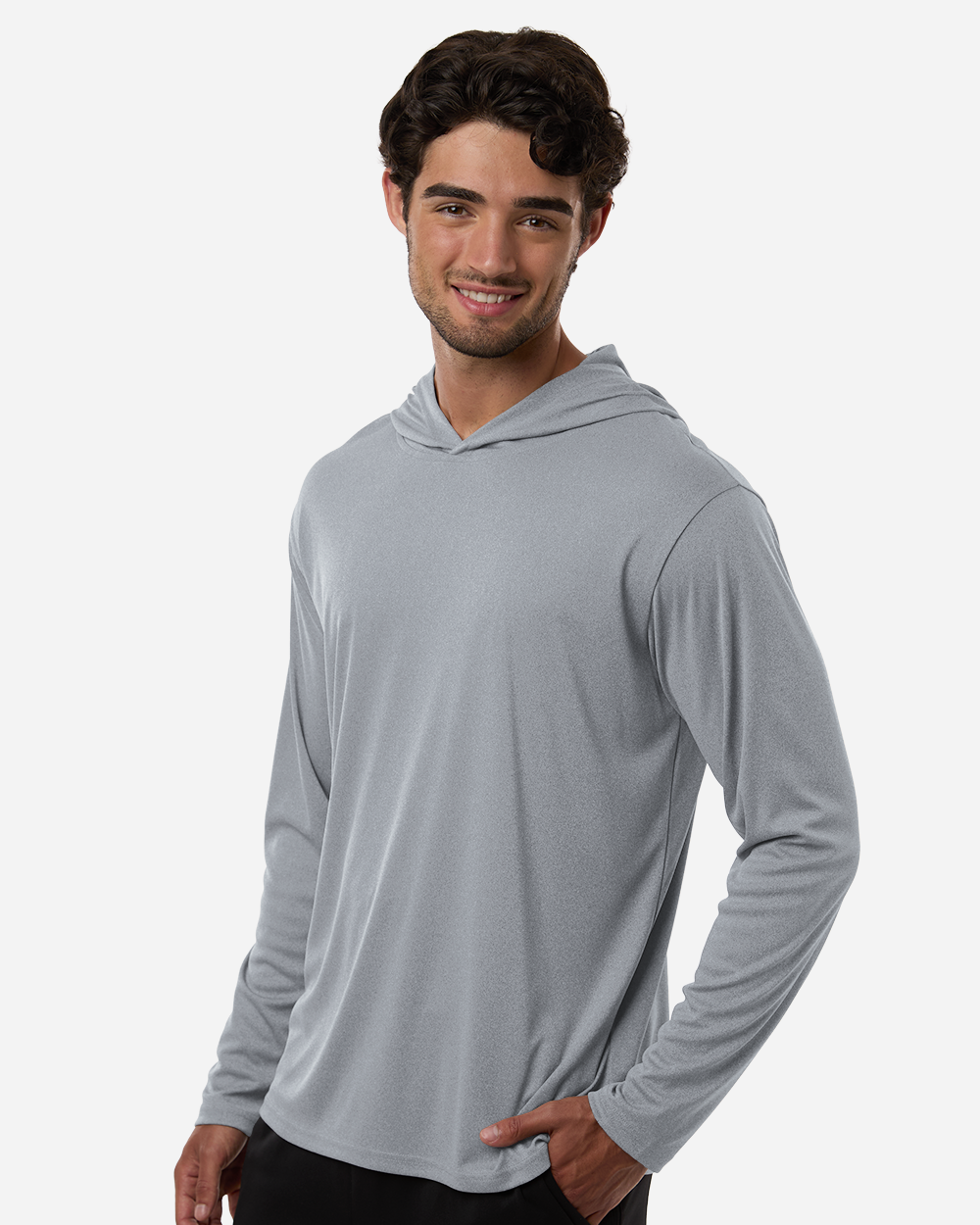 AllPro Men's Long Sleeve Hooded T-Shirt (48510)
