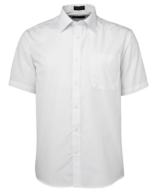 JB's Wear-JB's Poplin Gents Shirt-White S/S / S-Uniform Wholesalers - 7