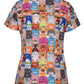 JB's Ladies Scrubs Top Printed (4STP1)
