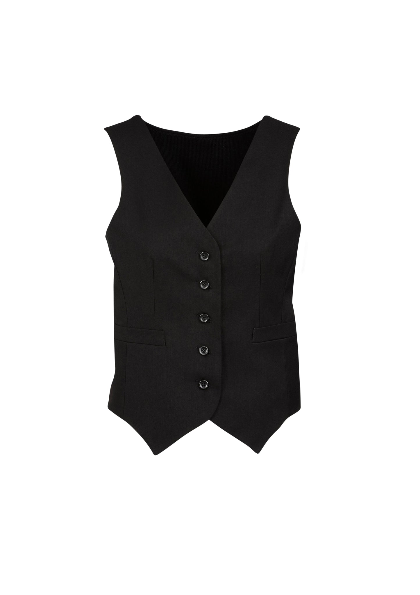 Biz Corporate Womens Peaked Vest with Knitted Back (50111)-Clearance
