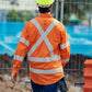 Bisley Taped X Back Cool Lightweight HI VIS Drill Shirt(BS6166XT)