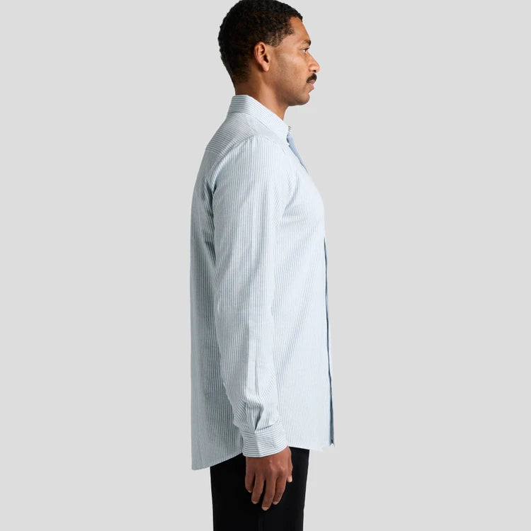 Ascolour Men's Oxford Stripe Shirt-(5403)