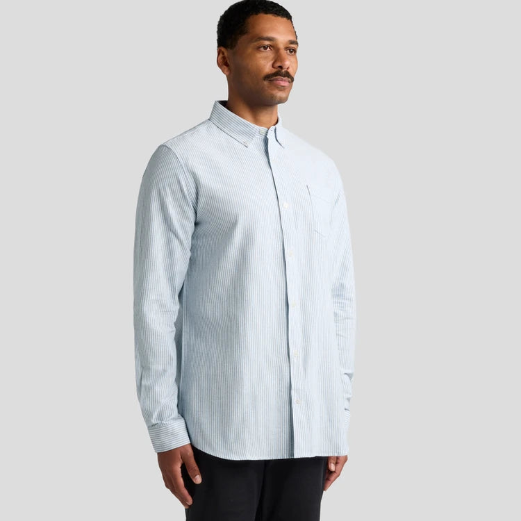 Ascolour Men's Oxford Stripe Shirt-(5403)