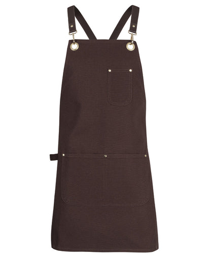 JB's 65x75 Brass Eyelet Canvas Apron with PU Strap (5ACBP)