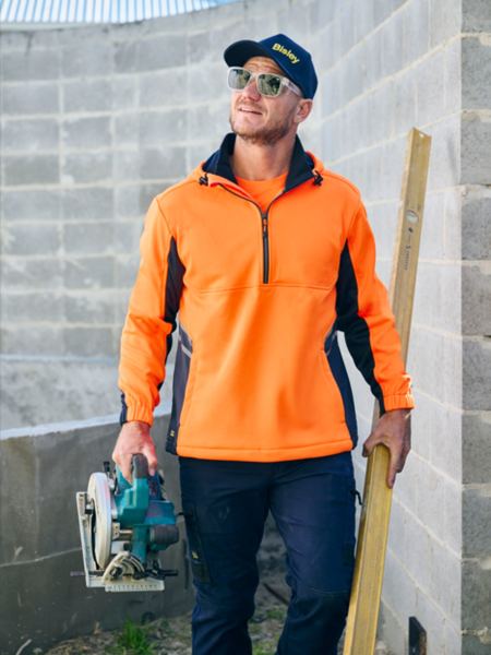 Bisley Hi Vis Liquid Repellent Fleece Hoodie (BK6571)