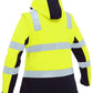 Bisley Women's Taped Two Tone Hi Vis 3-In-1 Soft Shell Jacket (BJL6078T)