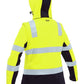 Bisley Women's Taped Two Tone Hi Vis 3-In-1 Soft Shell Jacket (BJL6078T)