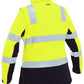 Bisley Women's Taped Two Tone Hi Vis 3-In-1 Soft Shell Jacket (BJL6078T)