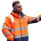 Bisley Taped Two Tone Hi Vis 3 In 1 Soft Shell Jacket (BJ6078T)