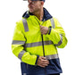 Bisley Taped Two Tone Hi Vis 3 In 1 Soft Shell Jacket (BJ6078T)