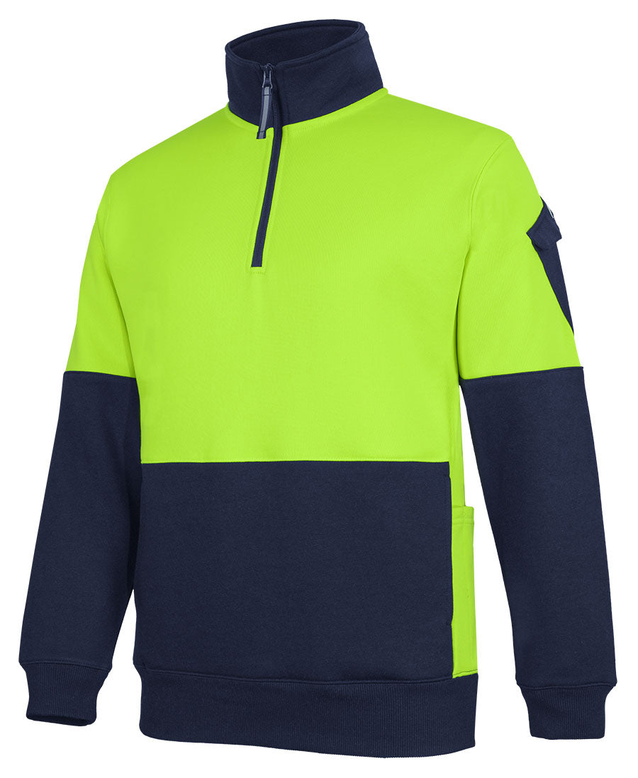 JB's 350G Hi Vis 1/2 Zip Trade Fleece (6CHVF)
