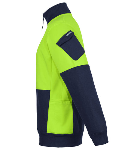 JB's 350G Hi Vis 1/2 Zip Trade Fleece (6CHVF)