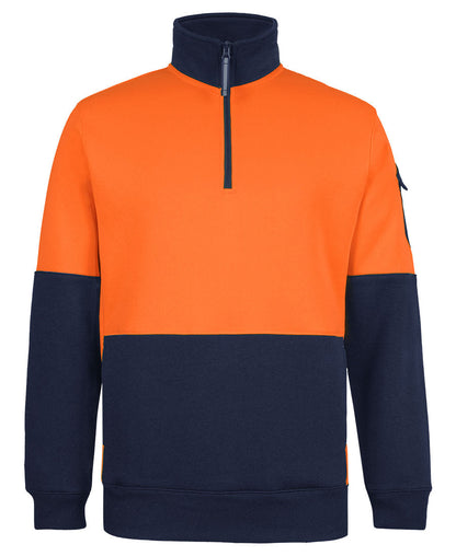 JB's 350G Hi Vis 1/2 Zip Trade Fleece (6CHVF)