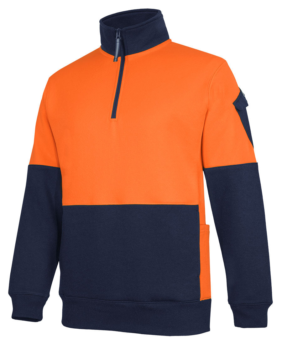 JB's 350G Hi Vis 1/2 Zip Trade Fleece (6CHVF)