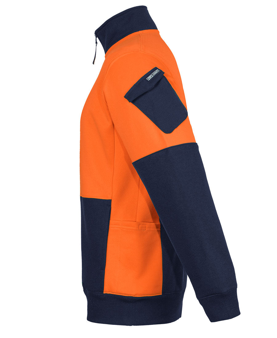JB's 350G Hi Vis 1/2 Zip Trade Fleece (6CHVF)