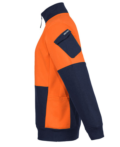 JB's 350G Hi Vis 1/2 Zip Trade Fleece (6CHVF)