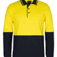 Jb's Hi Vis Long Sleeve Cotton Polo - Adults (6CPHL)