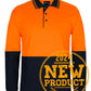 Jb's Hi Vis Long Sleeve Cotton Polo - Adults (6CPHL)