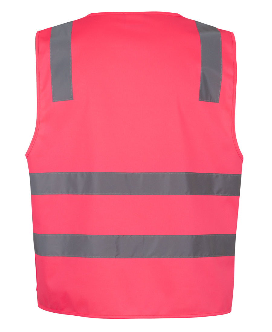 JB'S HI VIS (D+N) Zip Safety Vest (6DNSZ)