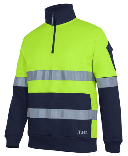 JB's 350G Hi Vis (D+N) 1/2 Zip Trade Fleece (6DNVF)