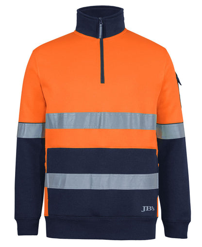 JB's 350G Hi Vis (D+N) 1/2 Zip Trade Fleece (6DNVF)