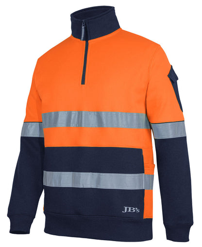 JB's 350G Hi Vis (D+N) 1/2 Zip Trade Fleece (6DNVF)