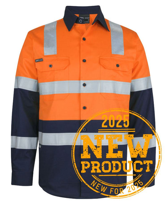 JB's Hi Vis (D+N) L/S 150G Level 3 Work Shirt (6DNW3)