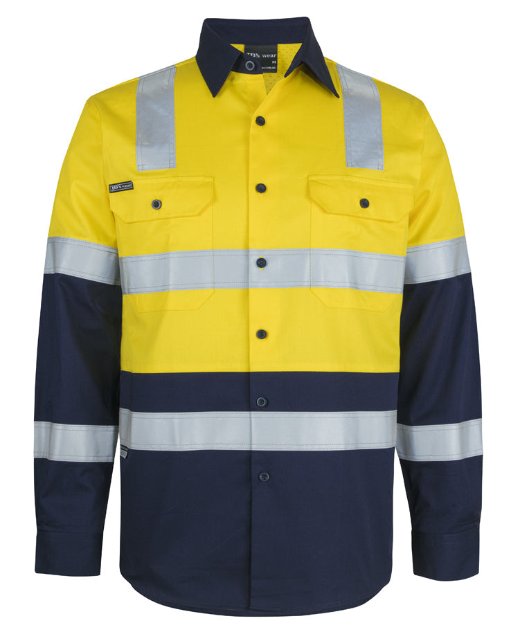 JB's Hi Vis (D+N) L/S 150G Level 3 Work Shirt (6DNW3)
