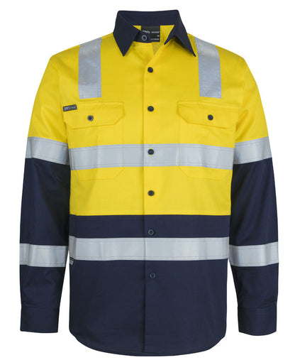 JB's Hi Vis (D+N) L/S 150G Level 3 Work Shirt (6DNW3)