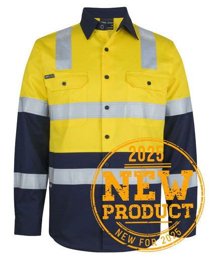 JB's Hi Vis (D+N) L/S 150G Level 3 Work Shirt (6DNW3)