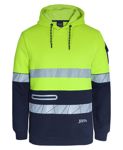 JB's 450G Hi Vis Pull Over Hoodie With Fragmented Tape (6DPFP)