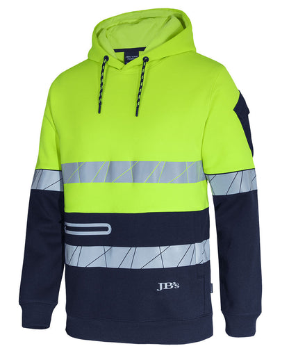 JB's 450G Hi Vis Pull Over Hoodie With Fragmented Tape (6DPFP)