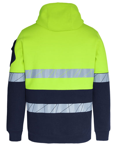 JB's 450G Hi Vis Pull Over Hoodie With Fragmented Tape (6DPFP)