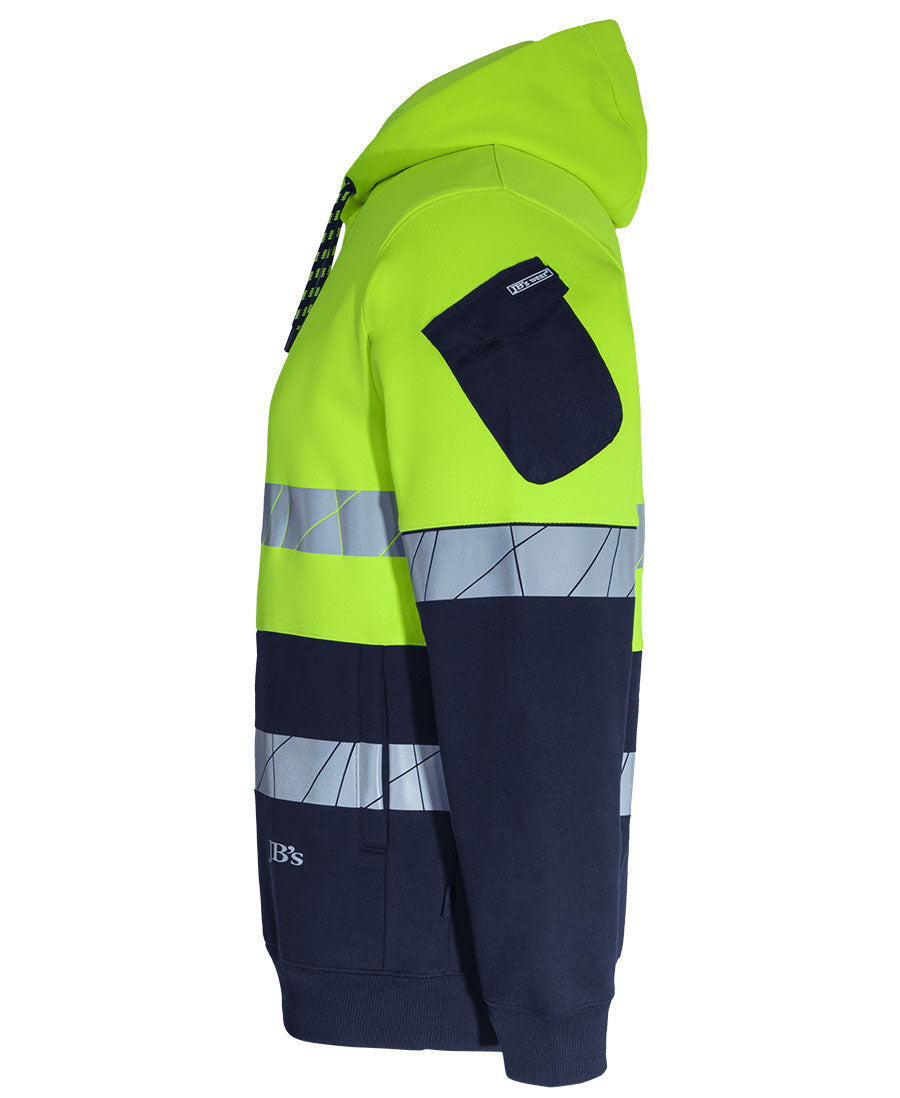 JB's 450G Hi Vis Pull Over Hoodie With Fragmented Tape (6DPFP)