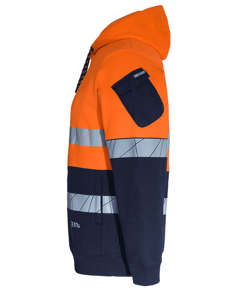 JB's 450G Hi Vis Pull Over Hoodie With Fragmented Tape (6DPFP)