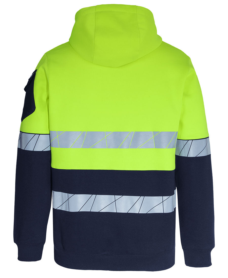 JB's 450G Hi Vis Full Zip Hoodie With Fragmented Tape (6DPFZ)