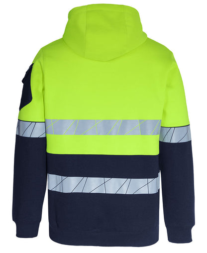 JB's 450G Hi Vis Full Zip Hoodie With Fragmented Tape (6DPFZ)