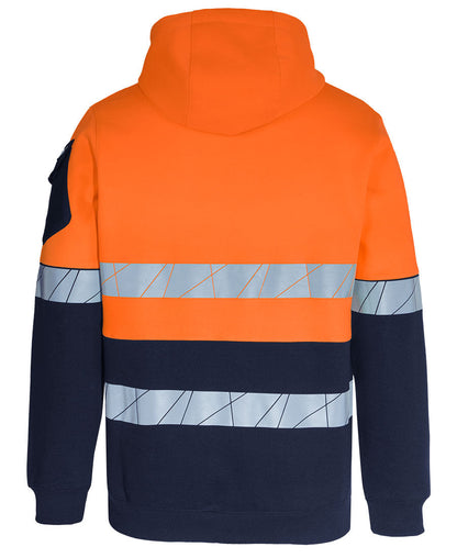 JB's 450G Hi Vis Full Zip Hoodie With Fragmented Tape (6DPFZ)